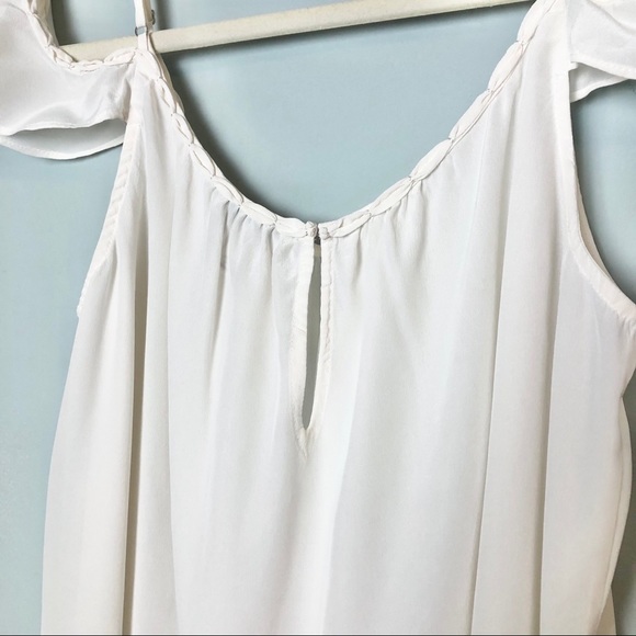 Joie 100% Silk Cold Shoulder Blouse - Picture 5 of 6